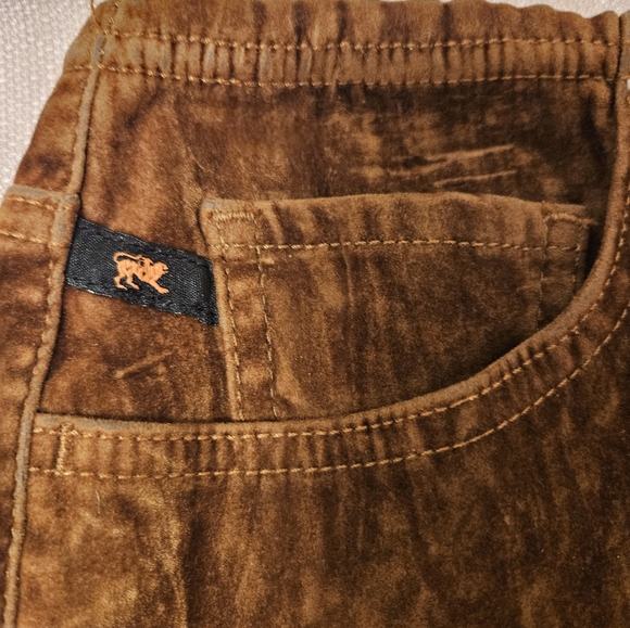 NWT Brown distressed Parasuco midi skirt with front slit Sz 10 - Picture 4 of 7